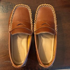 Elephantito Tan Leather Loafers for boys size 11